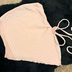SHEIN Light Pink Ribbed Top